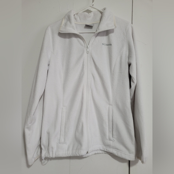 Columbia Sweaters - Columbia Soft White Fleece Jacket